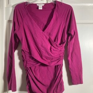 Sundance women’s size small purple wrap long sleeved t-shirt